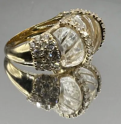 Polished gold jewelry